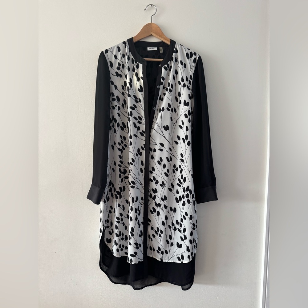 DKNY tunic blouse in gorgeous floral pattern